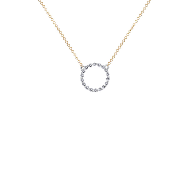 Diamond Circle Pendant 14k