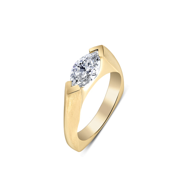 Gold Marq Diamond Ring