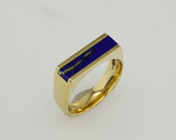 Men's Lapis Bar Ring