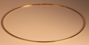 Gold Omega Round Necklace