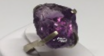 Sterling Silver Raw Amethyst Stone Ring