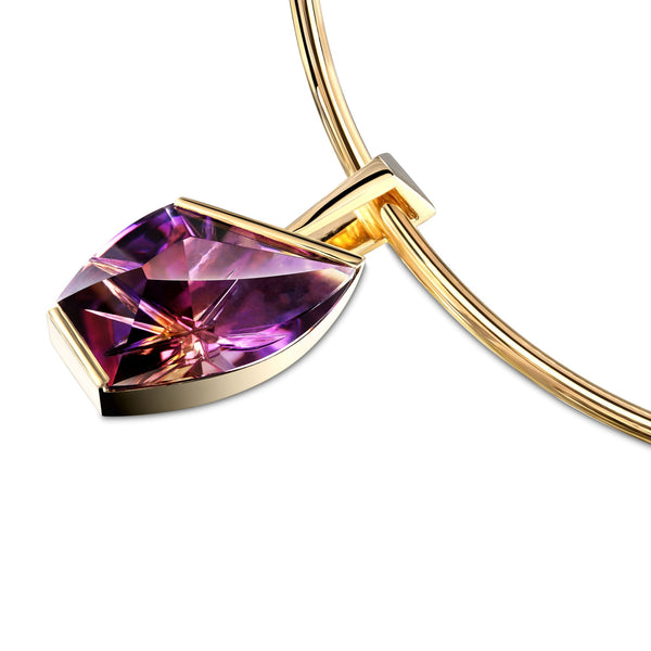 Gold Ametrine Pendant