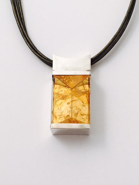 Sterling Silver Citrine Pendant